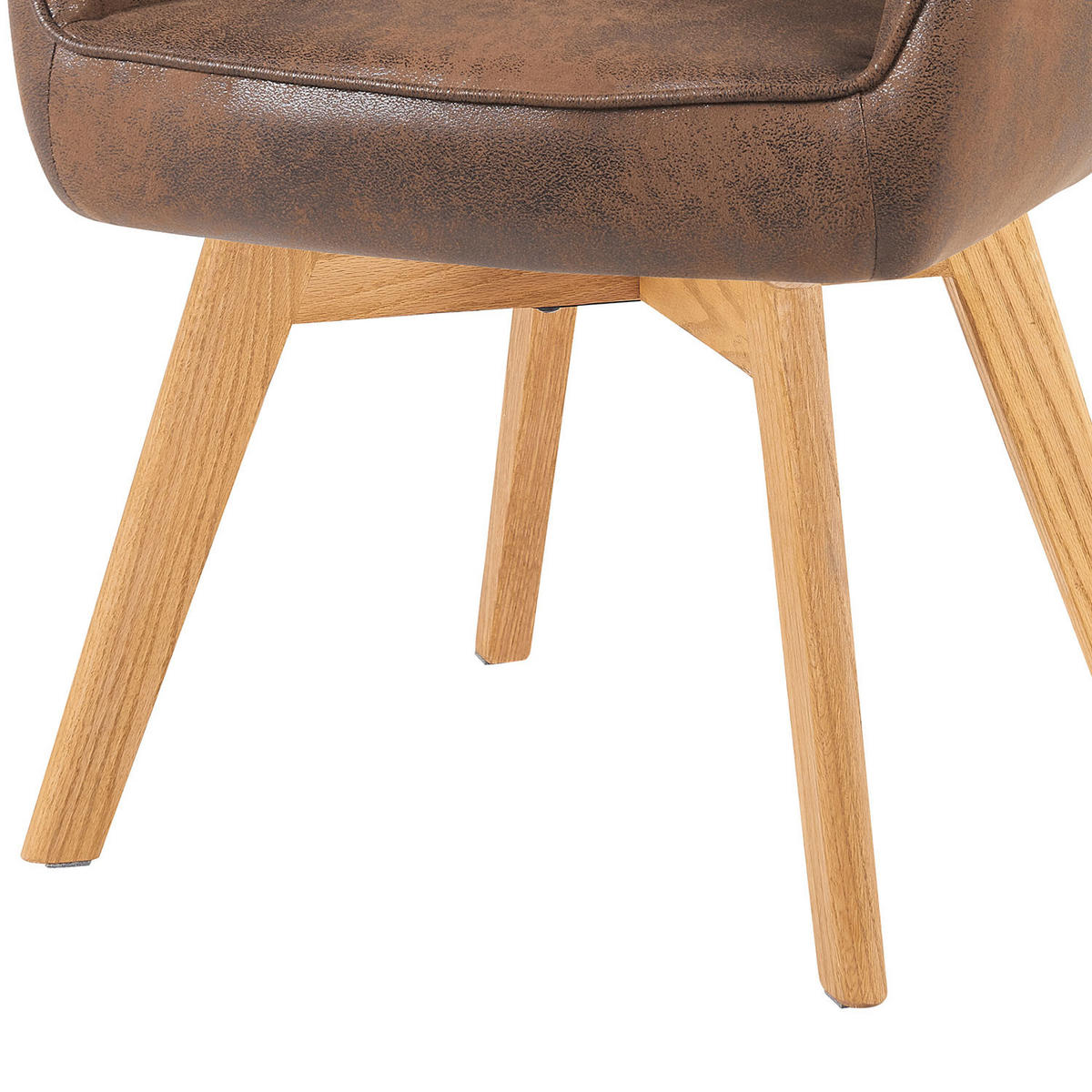 ARMLEHNSTUHL Mika-Jara 2er-Set - Honigeiche/Braun, Eichenholz/Holz (60/82/61cm) - DUBI Möbel