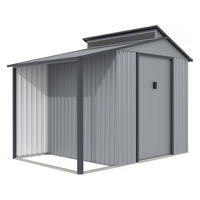 METALL-GARTENHAUS madras Grau - Grau, Metall (355/237/257cm) - Habitat Garten