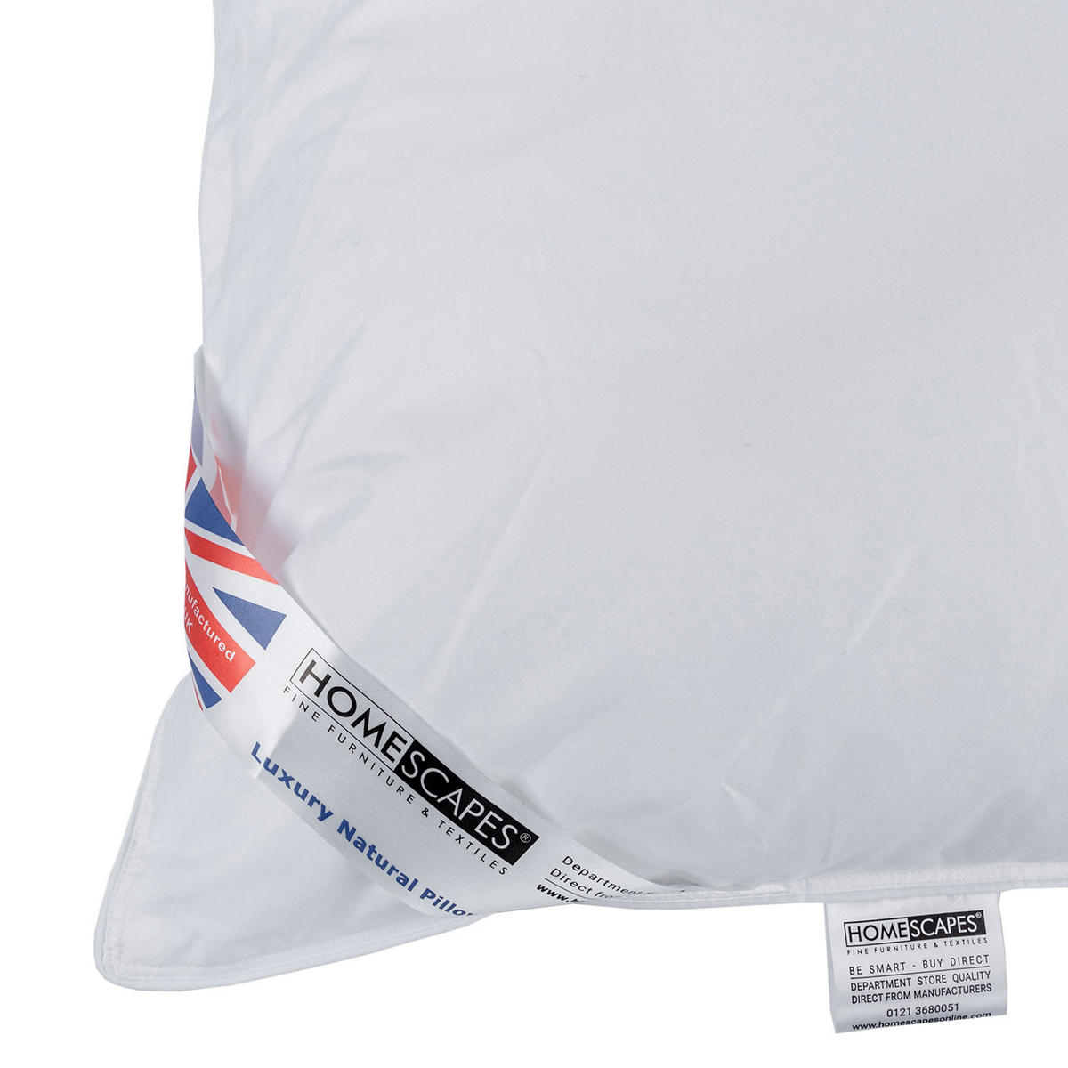 KOPFKISSEN Super-Mikrofaser mit Lavendel 48/74 cm - Weiß, Textil (48/74cm) - Homescapes