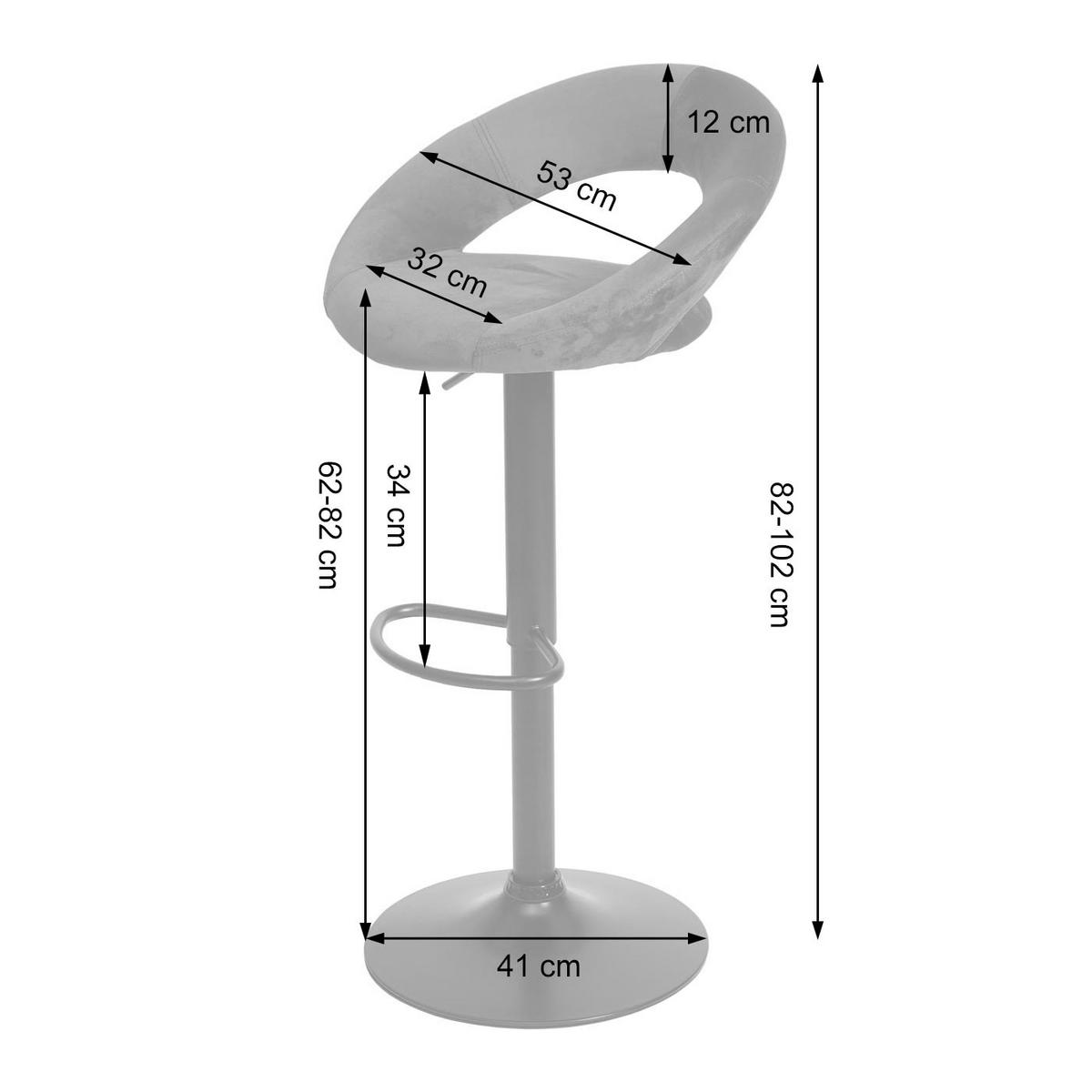 BARHOCKER Petrol 2er-Set - Petrol, Textil (53/102/50cm) - MCW