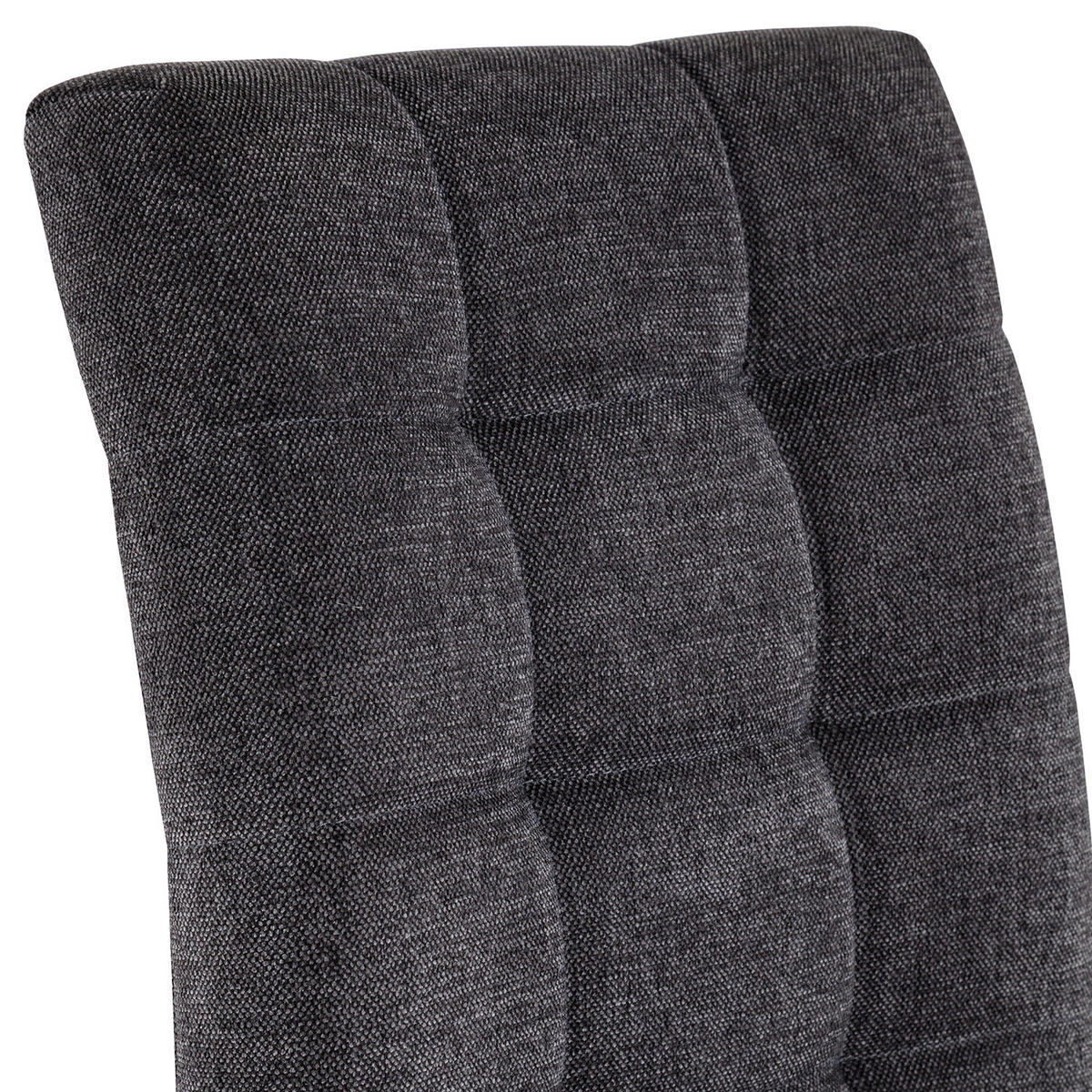 FREISCHWINGER - 2er Set - Flachgewebe / Edelstahl - Dunkelgrau/Silberfarben, Textil/Metall (48/96/64cm) - home24