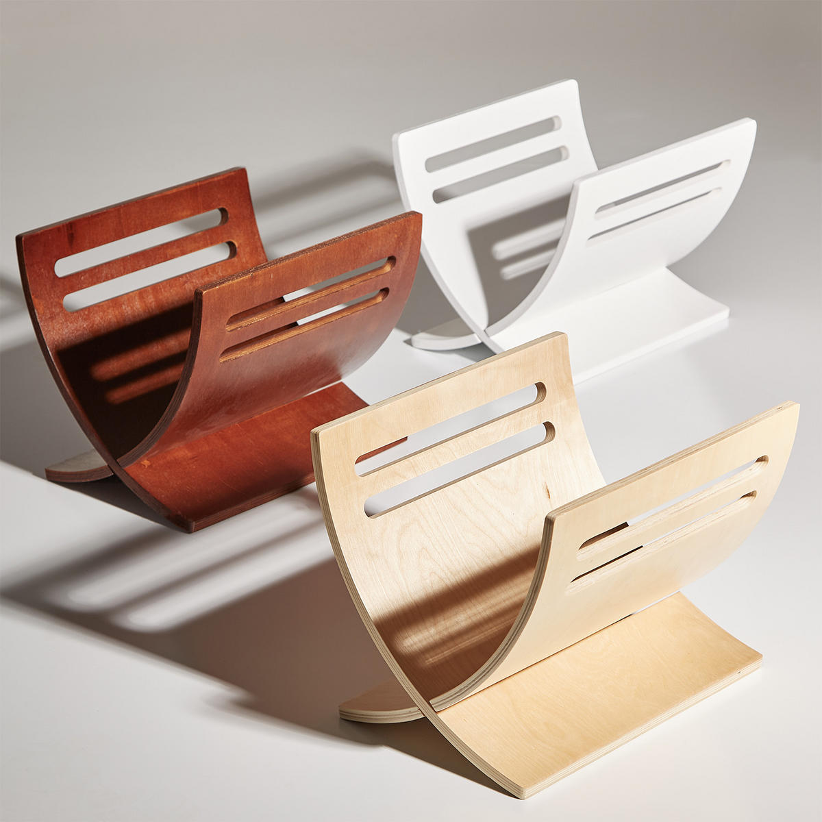 ZEITUNGSSTÄNDER Holz Weiß - Weiß, Holz (30/29/36cm) - Homestyle4u