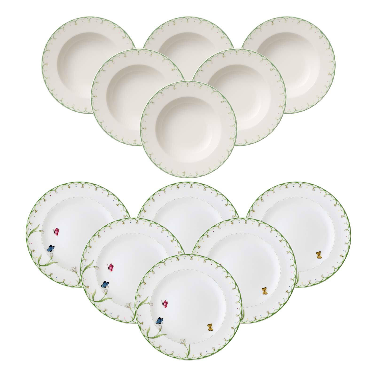 TAFELSERVICE Colourful Spring bunt 12er Set - Multicolor, Keramik (1/1/1cm) - Villeroy & Boch