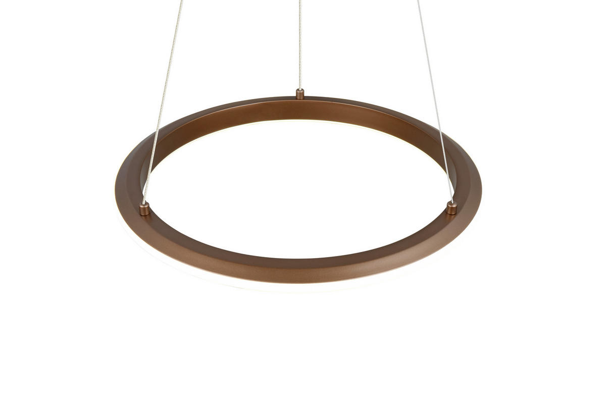 HÄNGELAMPE AMADOR - Braun - 45/45/150 cm - Braun, Metall (45/45/150cm) - Trio Leuchten
