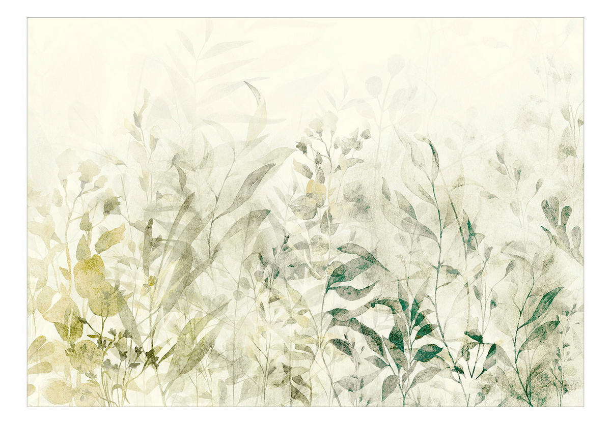SELBSTKLEBENDE FOTOTAPETE 245/175 cm - Beige/Grün, Kunststoff/Textil (245/1cm) - KUNSTLOFT