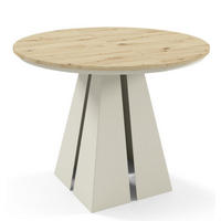 TISCH Kaschmir Frega Ausziehbar Mit Metallgestell 100x176x76 cm - Kaschmir/Eiche Artisan, Holzwerkstoff (176/100/76cm) - Sepro Meble