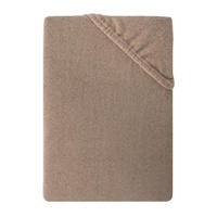 TEDDY-PLÜSCH-SPANNBETTLAKEN 100x200 cm Warmes Winter Bettlaken Braun - Braun, Textil (100/200cm) - Carpe Sonno