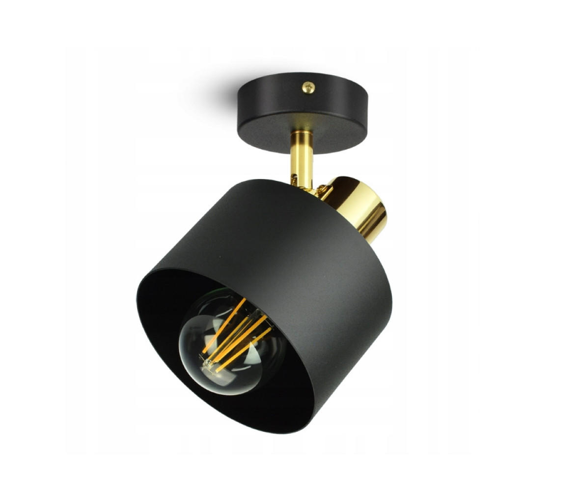 DECKENLEUCHTE BLACKSPOT - Goldfarben/Schwarz, Metall (12/12/20cm) - kiki design