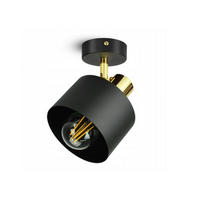 DECKENLEUCHTE BLACKSPOT - Goldfarben/Schwarz, Metall (12/12/20cm) - kiki design