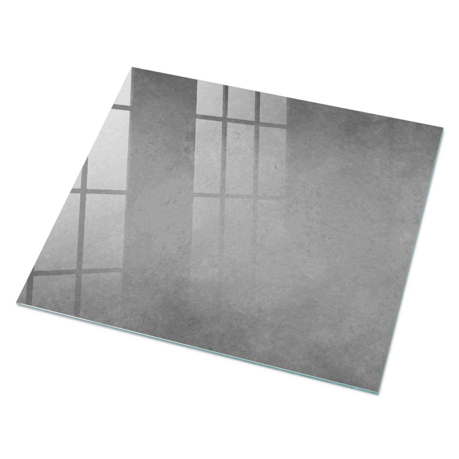 ArtPrintCave Glasplatte Weiß 80x60x0.4 cm
