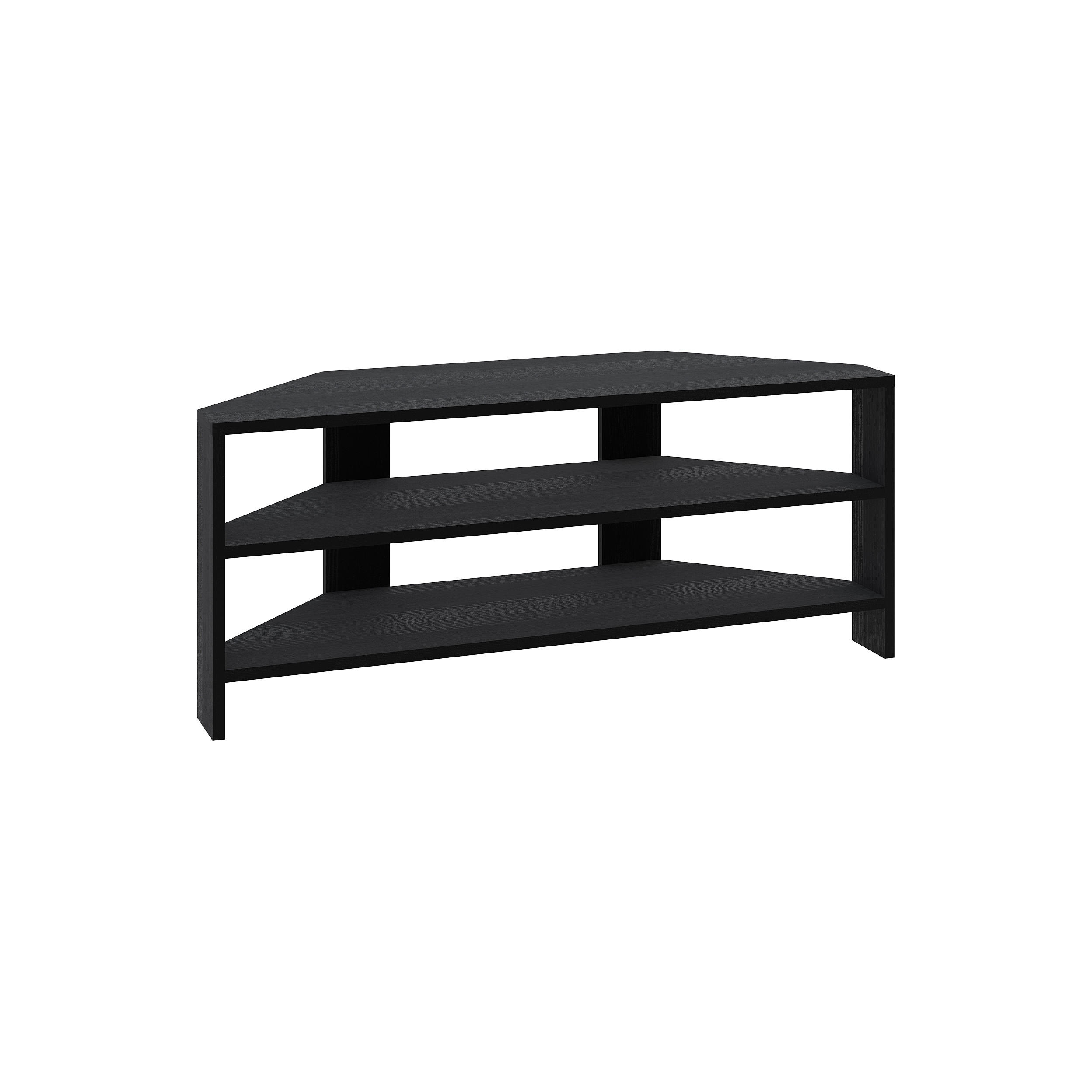 LOWBOARD Thales Schwarz Holz 110/36/45 cm - Dunkelgrau, Holzwerkstoff (110/45/36.2cm) - Decortie