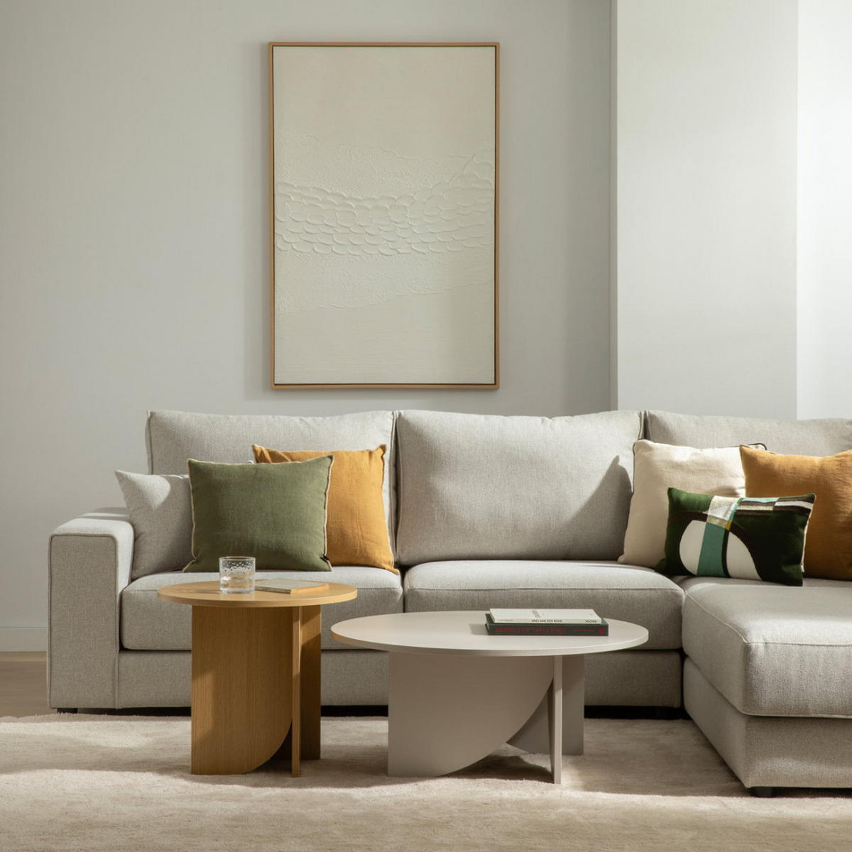 BEISTELLTISCH Sauris Natur 50 cm x 45 cm - Braun, Holzwerkstoff (50/50/45cm) - Kenay Home