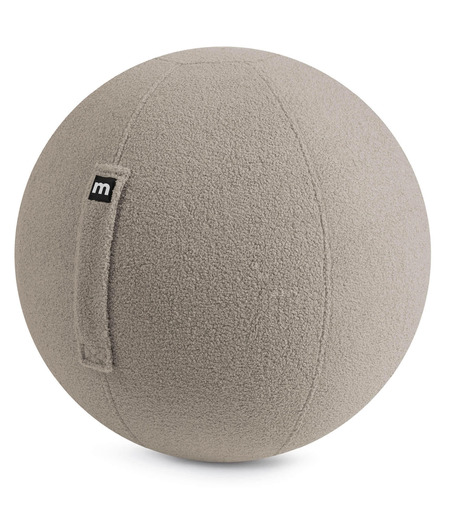 SITZBALL Der Runde - Braun, Textil (65/65/65cm) - Mokebo