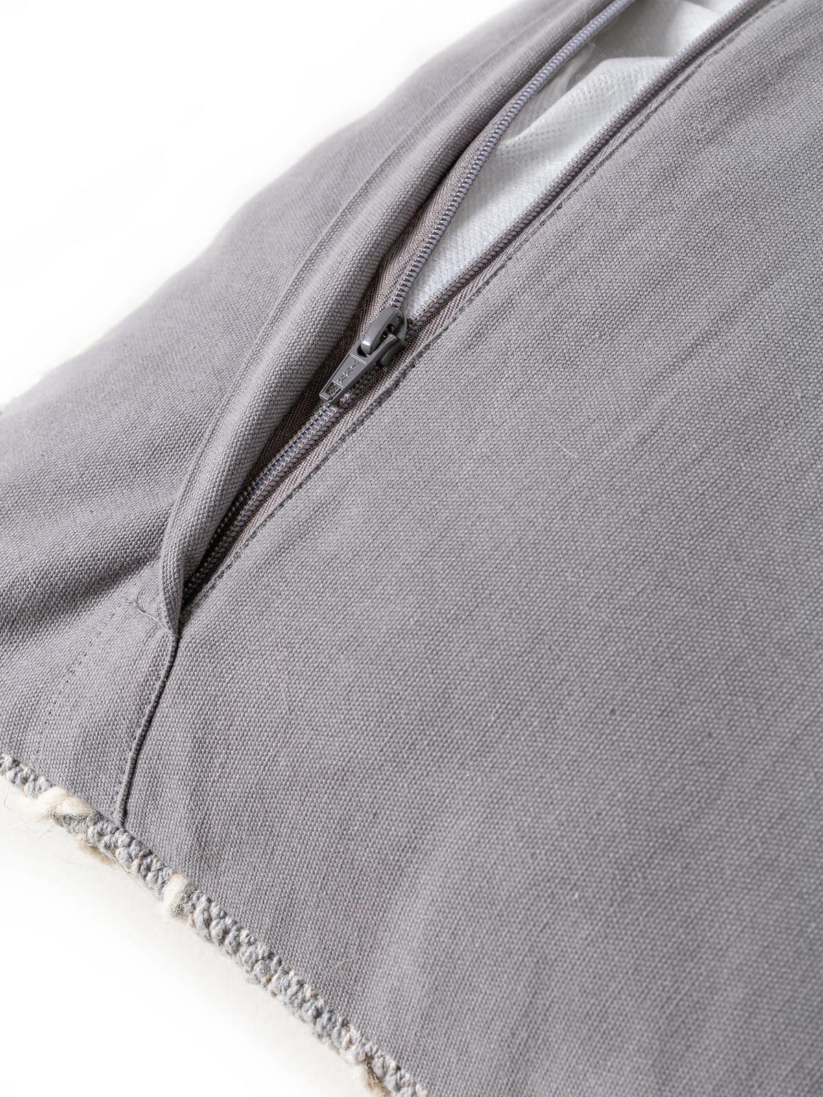 KISSENBEZUG Sydney Hellgrau 45x45 cm - Hellgrau, Textil (45/45cm) - benuta Pure