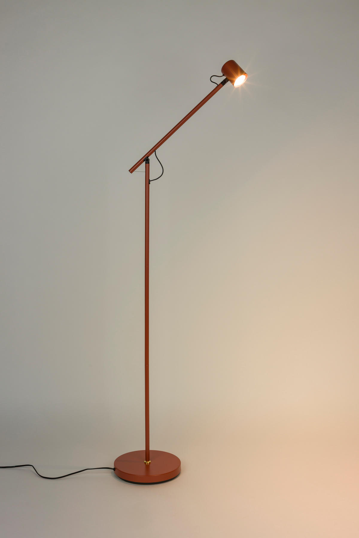 STEHLAMPE Aero - Rot - 57.5/25/120 cm - Rot, Metall (57.5/25/120cm)