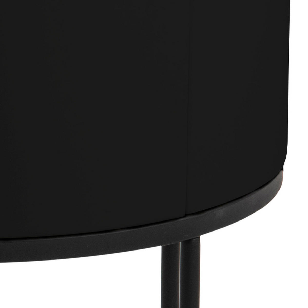 NACHTSCHRANK schwarz - Schwarz, Holzwerkstoff (40/51/40cm) - ebuy24