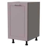 UNTERSCHRANK Bari D1D/45 Grau / RAL 4009 pastellviolett 45 / 50 / 82cm - Violett/Grau, Holz/Holzwerkstoff (45/82/50cm) - Feldmann-Wohnen