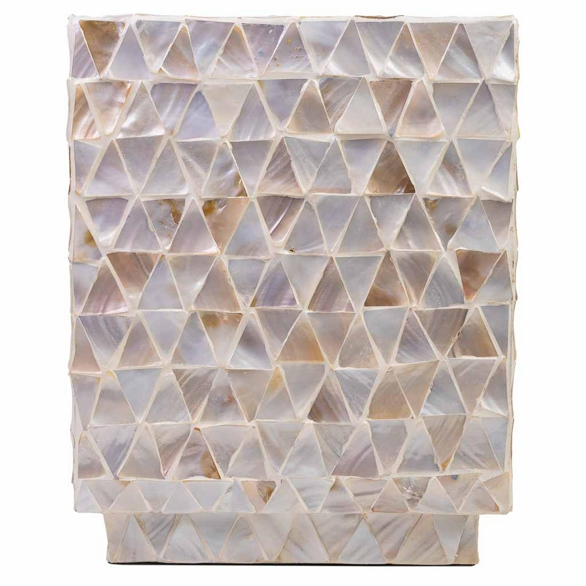 HOCKER aus Holz, beige, 35x45cm - Weiß, Holz (35/45/35cm) - Wanderlust