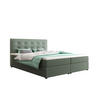 BOXBETT FADO 1 mit Matratze H3 und Topper 160x200 Cosmic 16 - Hellgrün, Holz/Textil (160/200cm) - Bedante