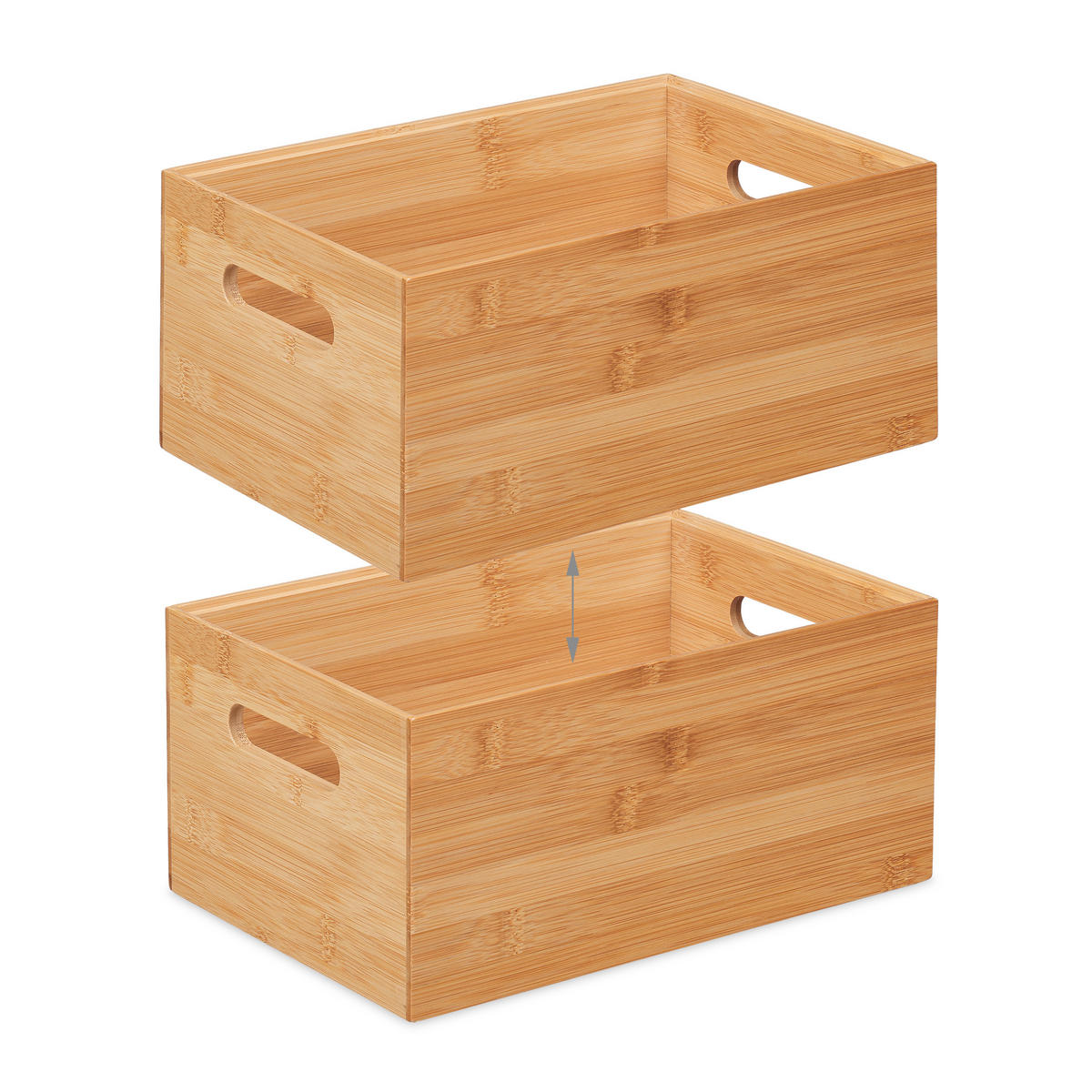 AUFBEWAHRUNGSBOX - Hellbraun, Holz (30/14/20cm) - Relaxdays
