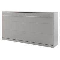 SCHRANKBETT Concept Pro II Horizontal - Grau, Holzwerkstoff (90/200cm) - MIRJAN24