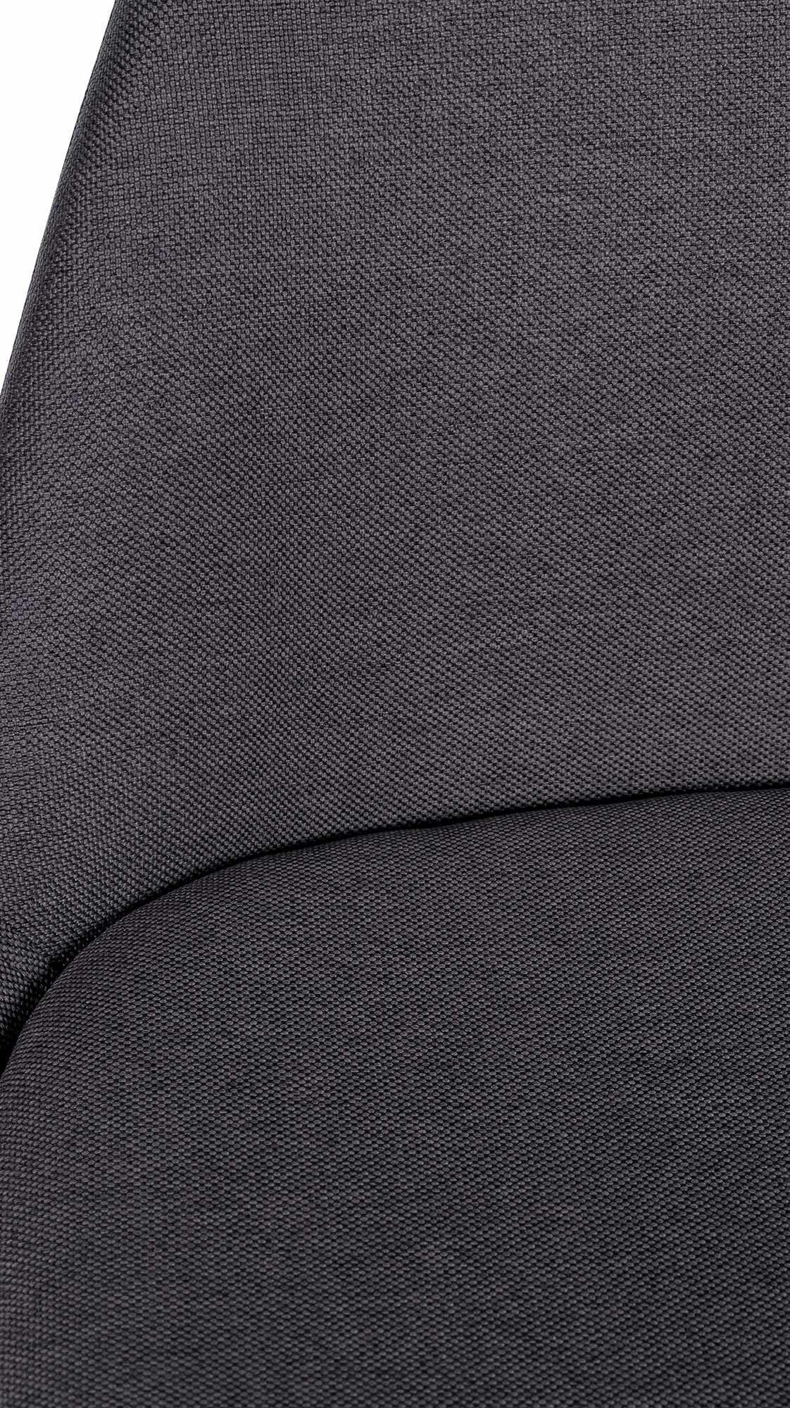 BARHOCKER Stoff Dunkelgrau - Dunkelgrau/Schwarz, Holz/Textil (38/99/44cm) - CLP