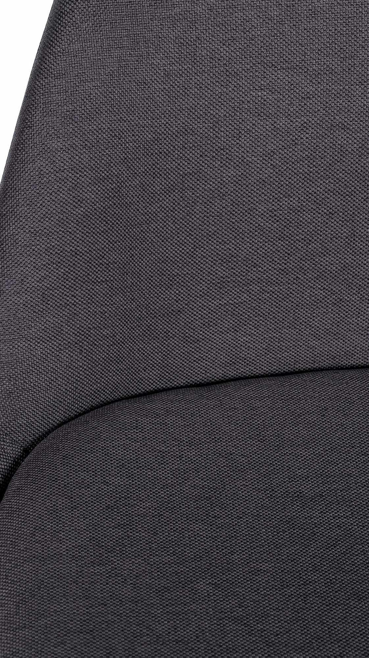 BARHOCKER PALMA Dunkelgrau Stoff Schwarz - Dunkelgrau, Holz/Textil (38/99/44cm) - DELUKE