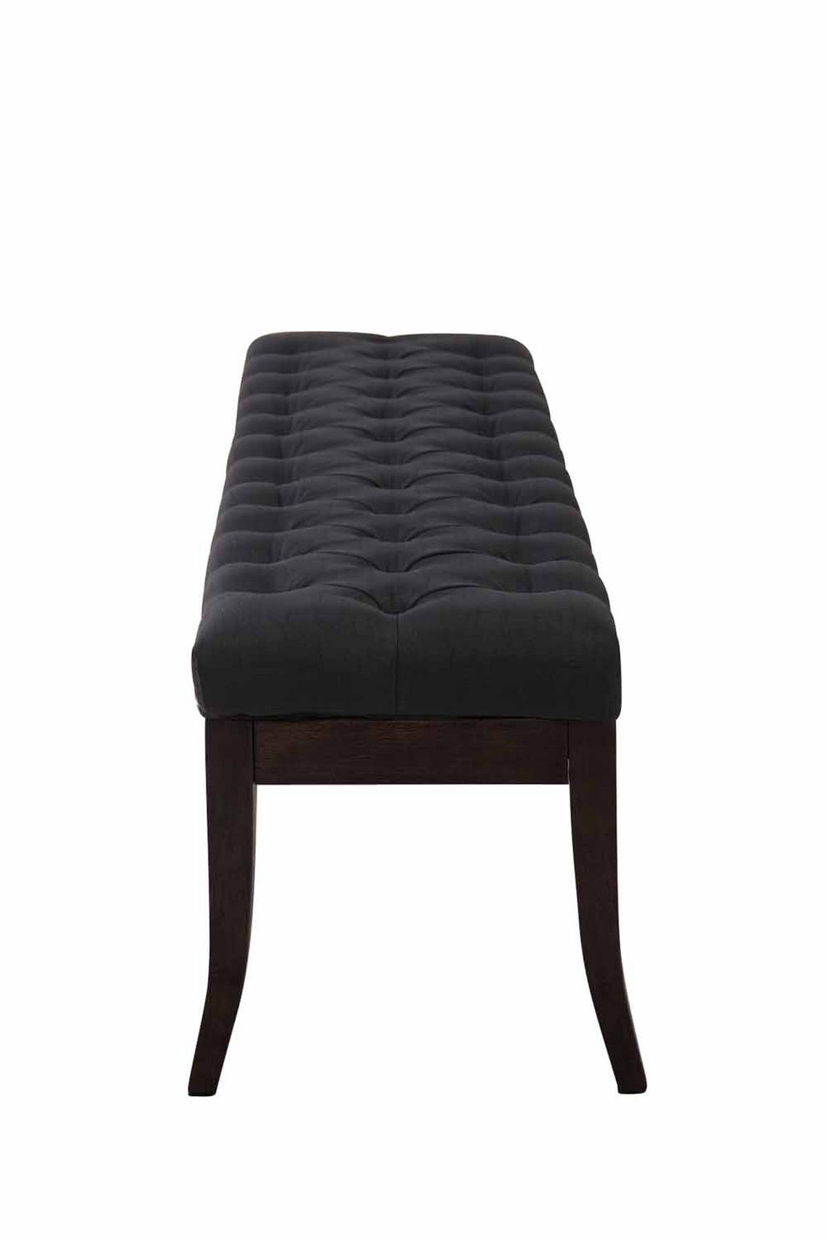 SITZBANK Cannes Stoff Schwarz Dunkelbraun - Schwarz, Textil (150/46/38cm) - DELUKE