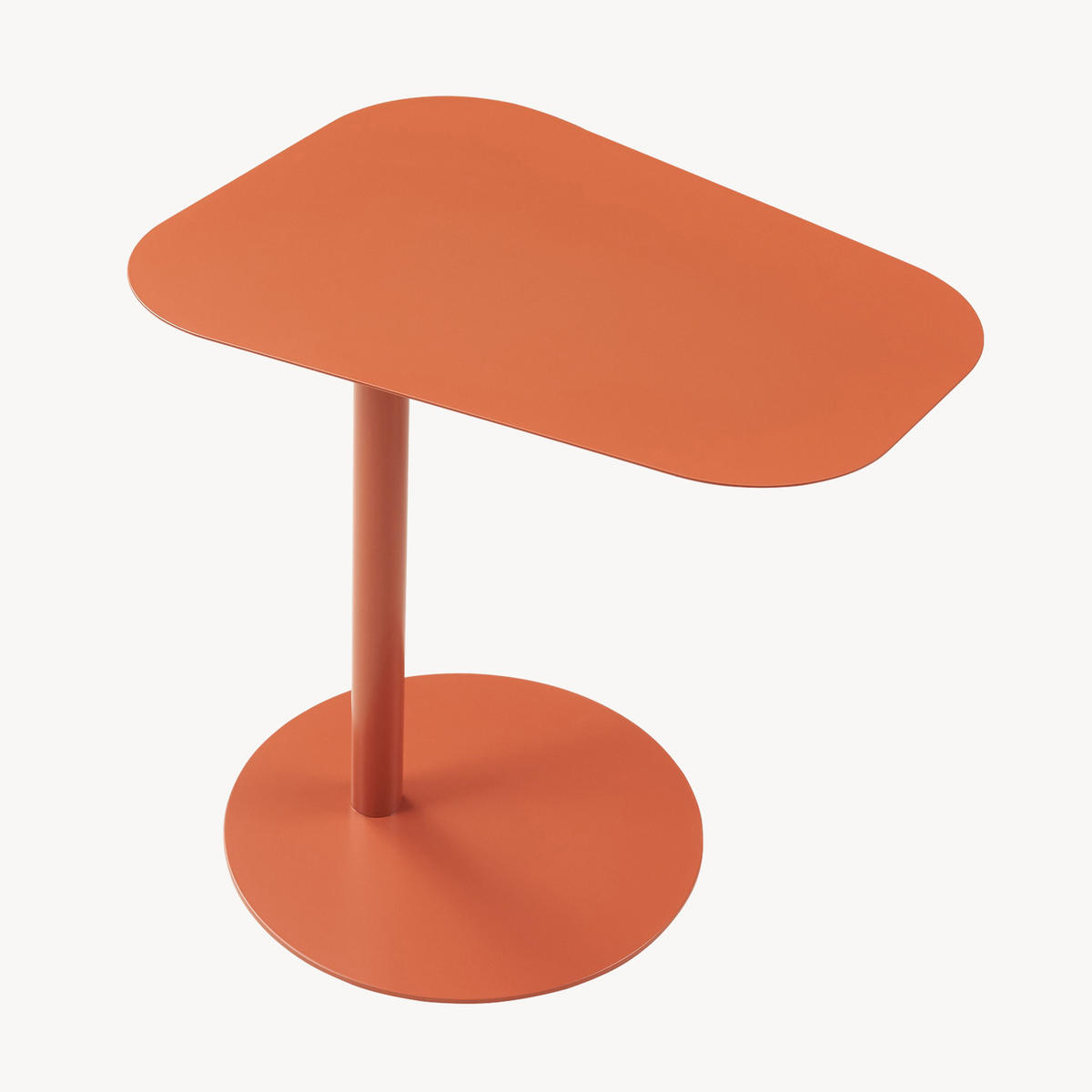 BEISTELLTISCH Nastätten - Dunkelbraun, Metall (38/50/50cm) - [en.casa]