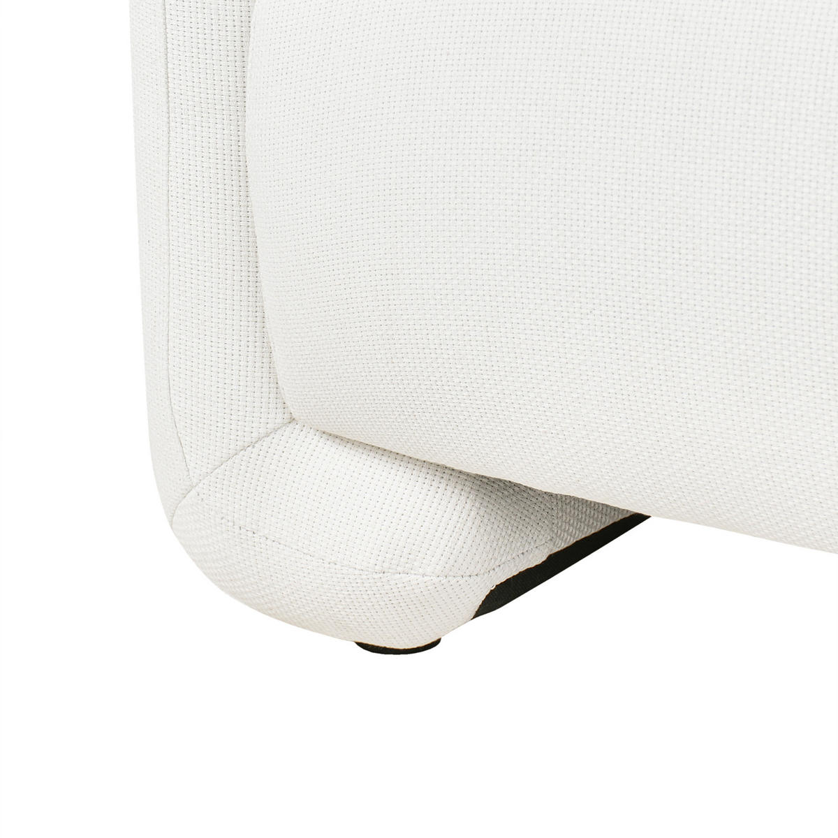 SESSEL Stoff Weiß Saland - Weiß, Textil (92/82/82cm) - Beliani