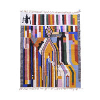 BERBERTEPPICH aus Marokko abstrakt farbig mehrfarbig - Multicolor, Naturmaterialien (219/282cm) - AFK Living