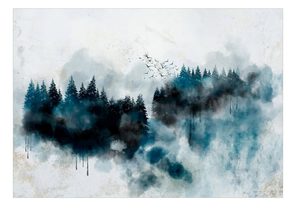 SELBSTKLEBENDE FOTOTAPETE 245/175 cm - Schwarz/Grau, Kunststoff/Textil (245/1cm) - KUNSTLOFT