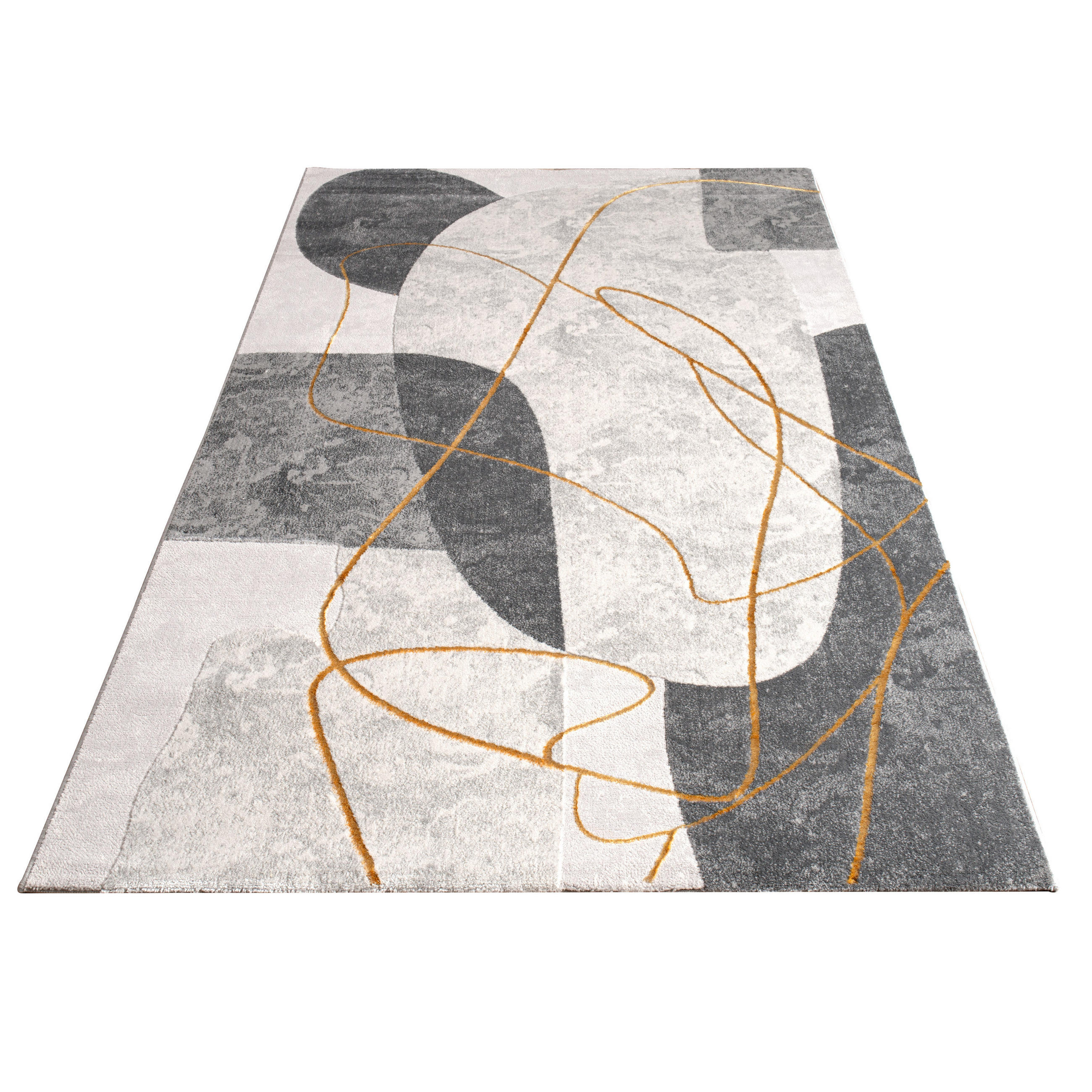 Paco Home Kurzflorteppich Grau 200x290 cm