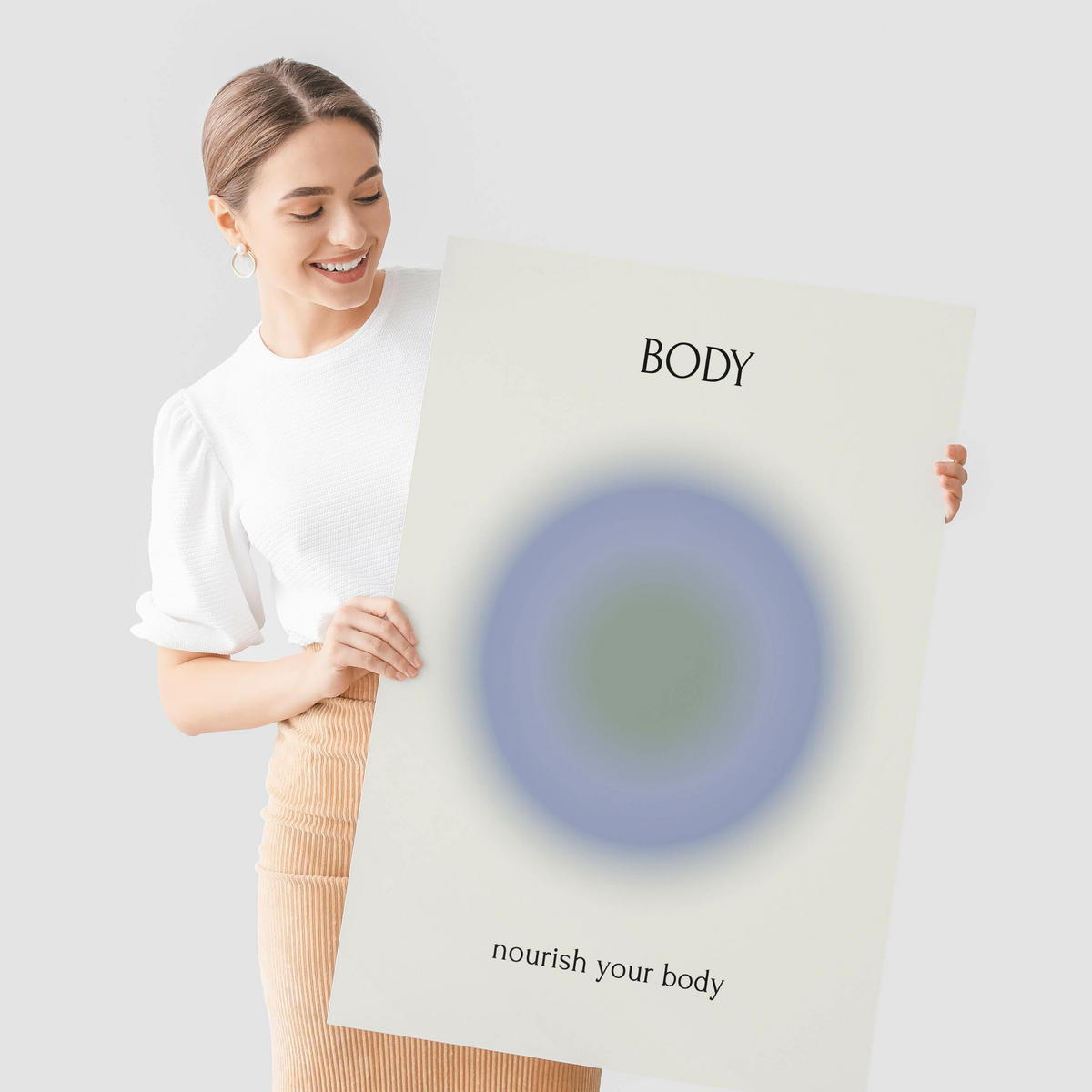 POSTER SET Aura Affirmationen Zitate Geist Seele Körper Herz 4x Poster A3 30x42cm - Multicolor, Papier (30/42/42cm) - Muralo