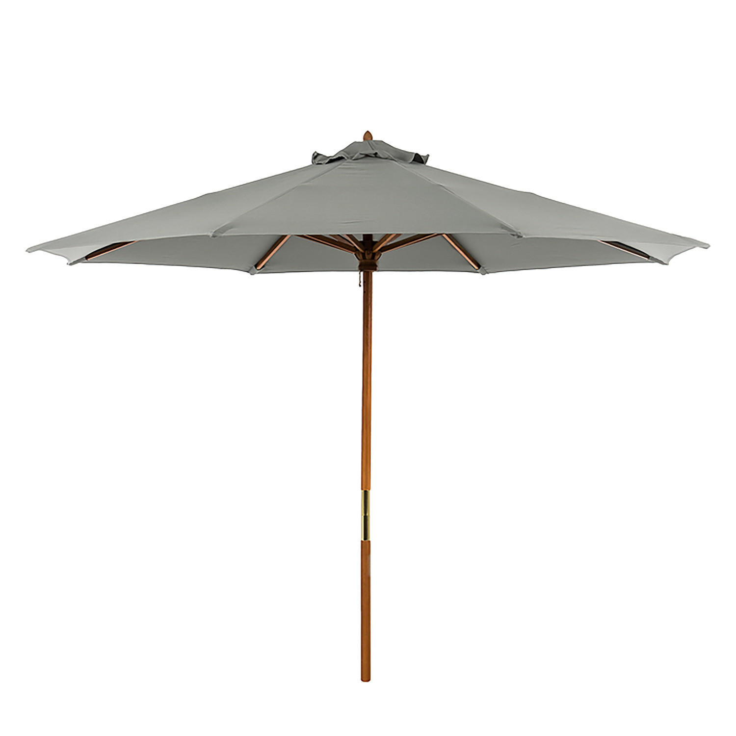 SONNENSCHIRM - Grau - Grau, Holz/Textil (270/270cm) - home24