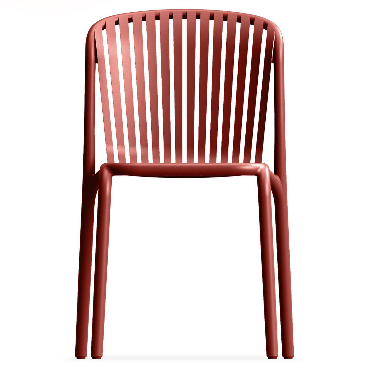 GARTENSTUHL FICCARI 4-er Set, Rot - Rot, Kunststoff (52/82.5/53cm) - KONSIMO®