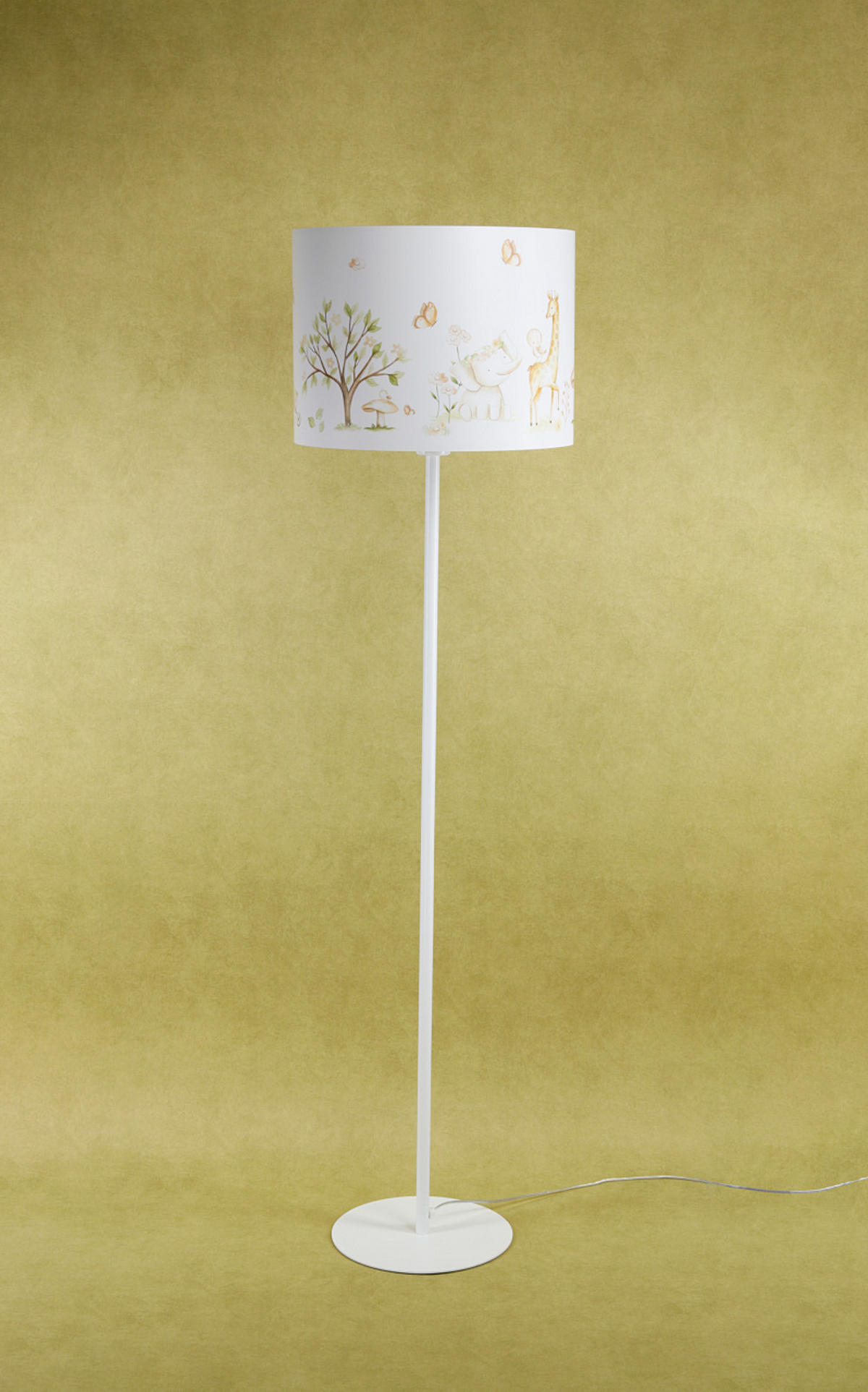 STEHLAMPE Bunt 40/30 cm - Multicolor/Weiß, Kunststoff (30/3.8/30cm) - ONZENO