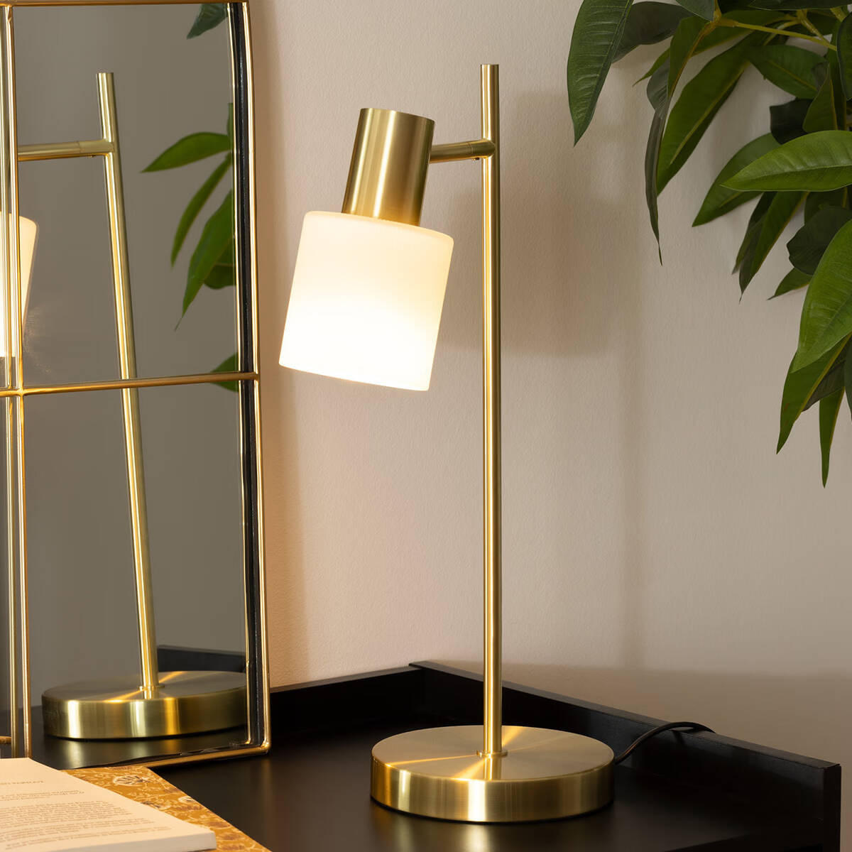 TISCHLAMPE Tais 45 cm - Goldfarben, Metall (21.5/15/45.5cm) - Atmosphera Createur d´interieur