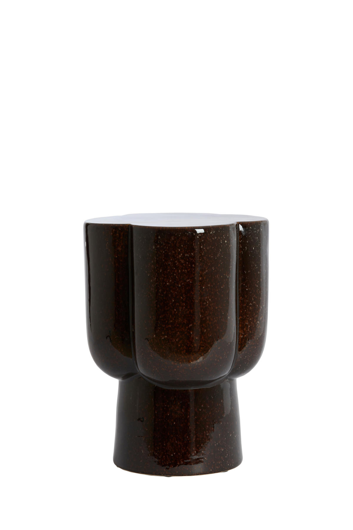 BEISTELLTISCH Junto Braun 34.5/34.5/45 cm - Braun, Keramik (34.5/34.5/45cm) - Light & Living