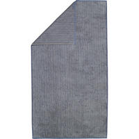 DUSCHTUCH TWO-TONE STRIPES 480 NACHTBLAU - 10 - Blau, Textil (80/150cm) - Cawoe