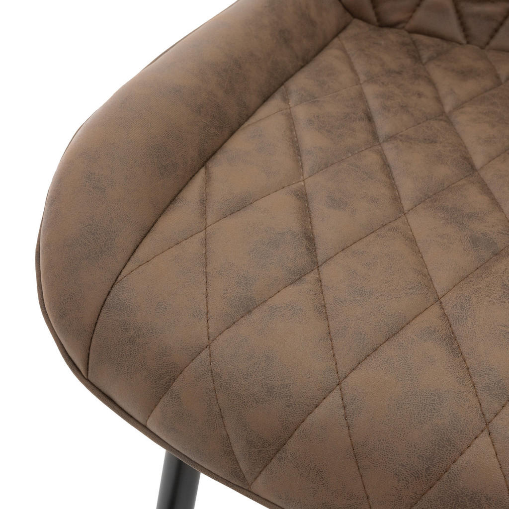 Thumbnail - Ml-Design Esszimmerstuhl, Braun, Metall, 6-Sitzer, 54x81x60 cm, Esszimmer, Stühle, Esszimmerstühle, Vierfußstühle