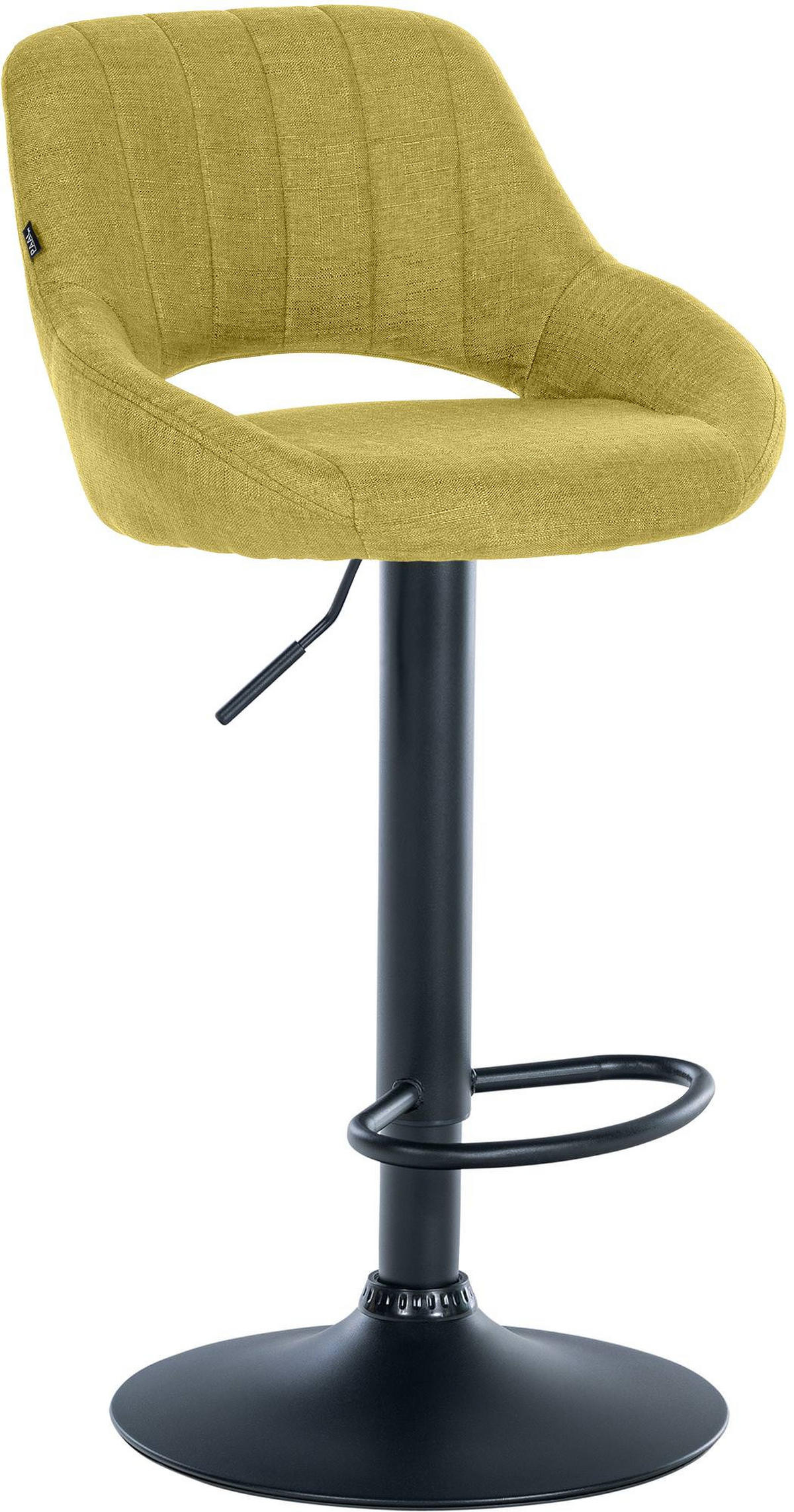 BARHOCKER Stoff Grün - Schwarz/Grün, Textil/Metall (46.5/85/48cm) - CLP