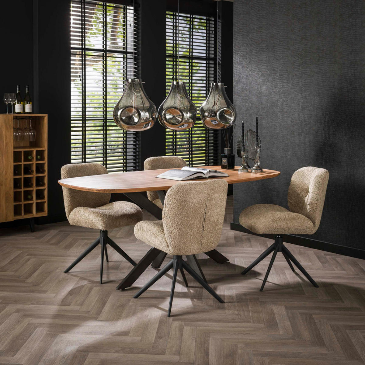 ESSTISCH ALVAR FLOW Braun Massivholztisch aus Akazie 180 cm - Hellbraun, Holz (180/95/77cm) - alesvelt