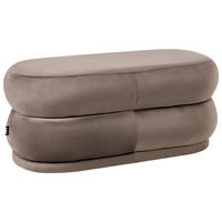 BANK Dunkelbraun Ellendale - Dunkelbraun, Holz/Textil (90/40/41cm) - Beliani