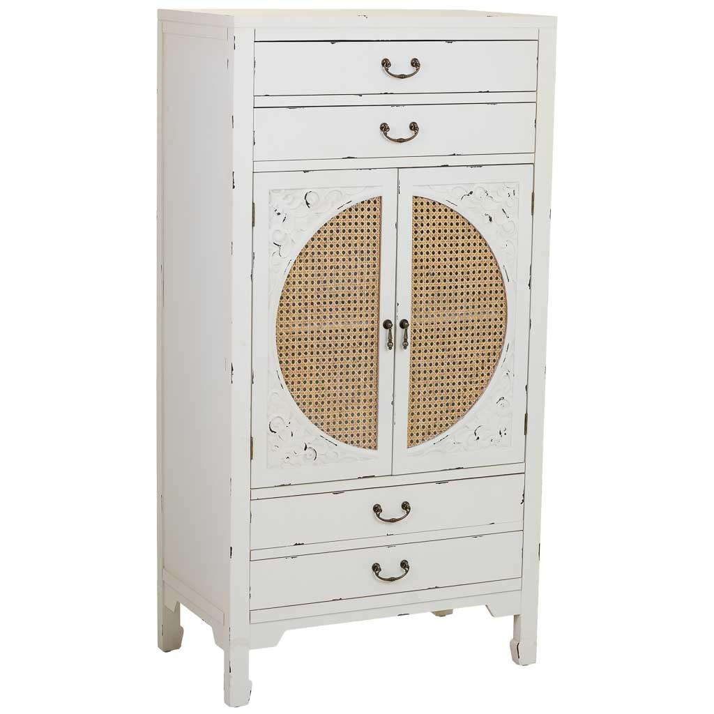 SCHRANK aus Holz, weiß, 70x40x135cm - Weiß, Holz (70/135/40cm) - Wanderlust