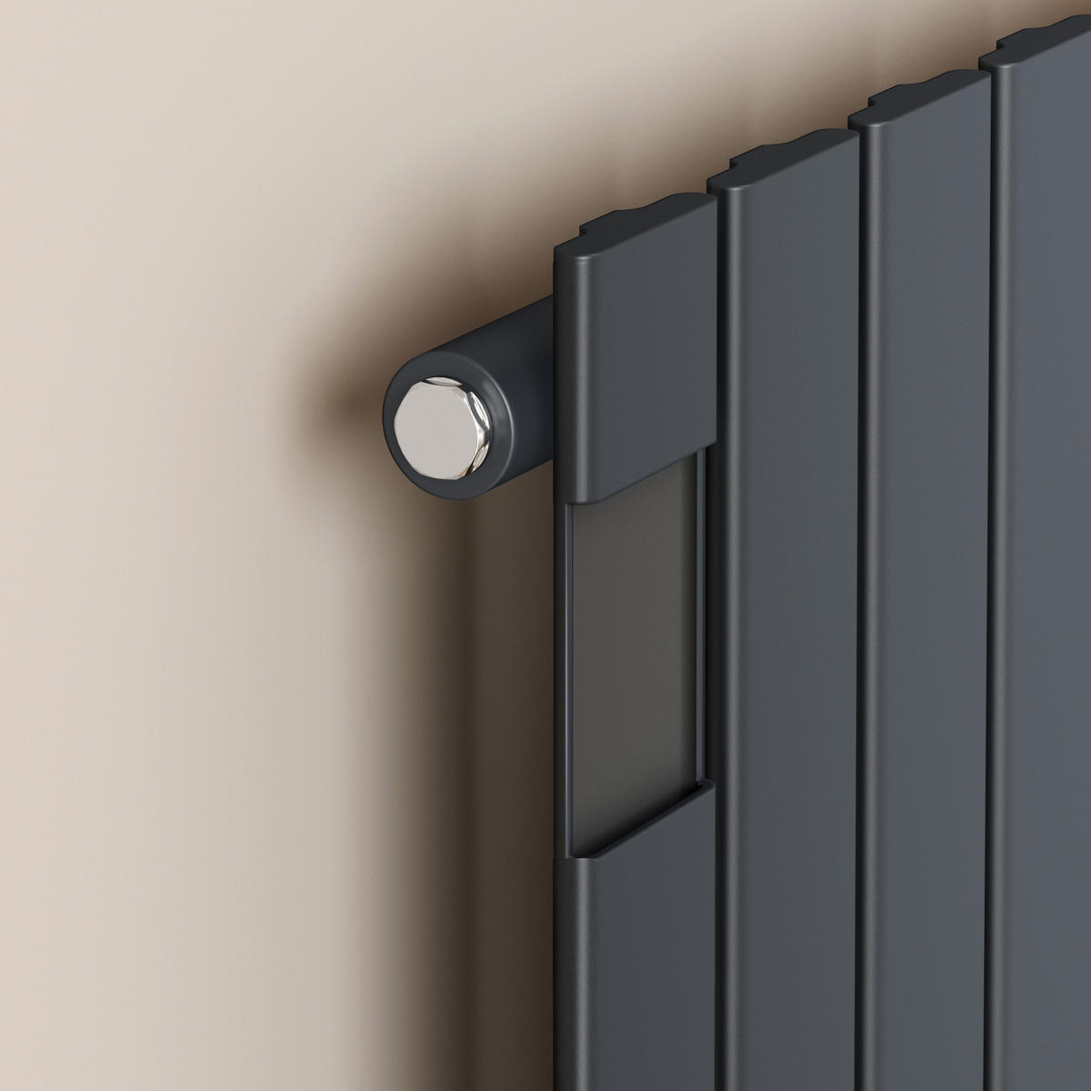 RAVNI RADIJATOR bijeli 63/85/6,3 cm - antracit, metal (30/60/5.2cm) - EMKE
