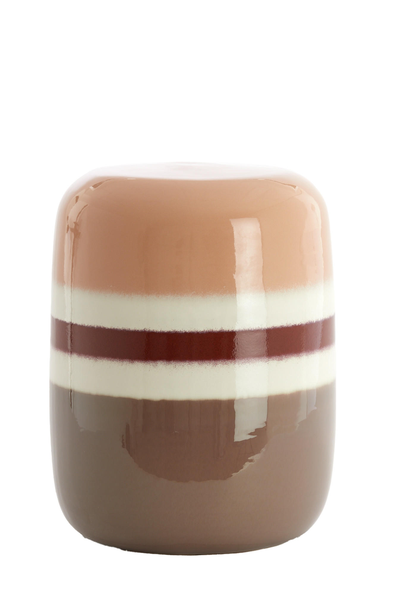 BEISTELLTISCH Franca Orange Ø34/46,5 cm - Orange, Keramik (34/34/46.5cm) - Light & Living