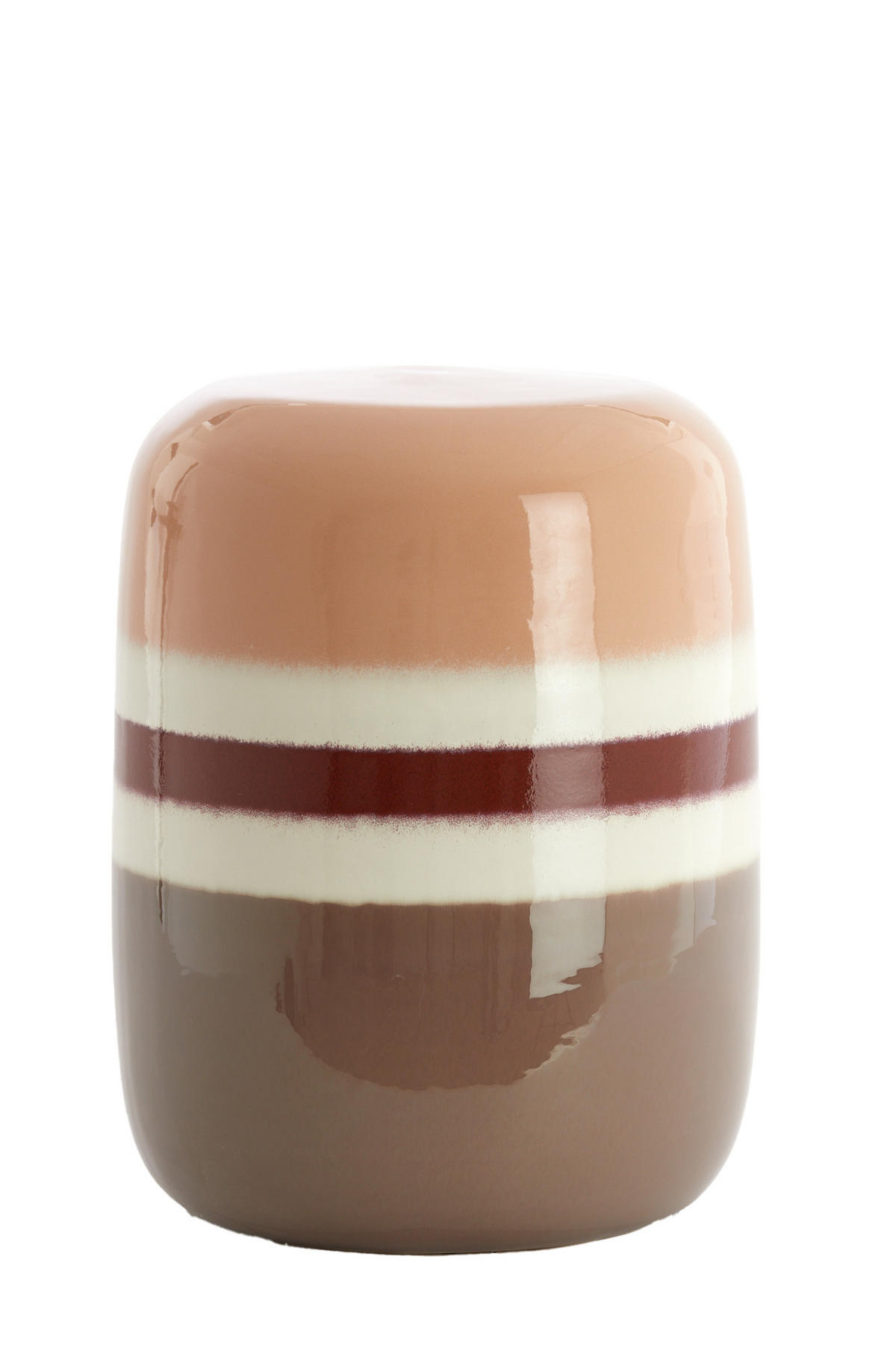 BEISTELLTISCH Franca Orange Ø34/46,5 cm - Orange, Keramik (34/34/46.5cm) - Light & Living