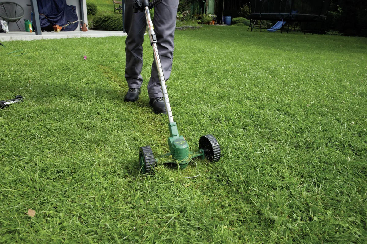 GARTEN-MULTIFUNKTIONSGERÄT 5in1, Akku, teleskopierbar - Grün, Kunststoff (9/19.3/93.5cm) - Westfalia