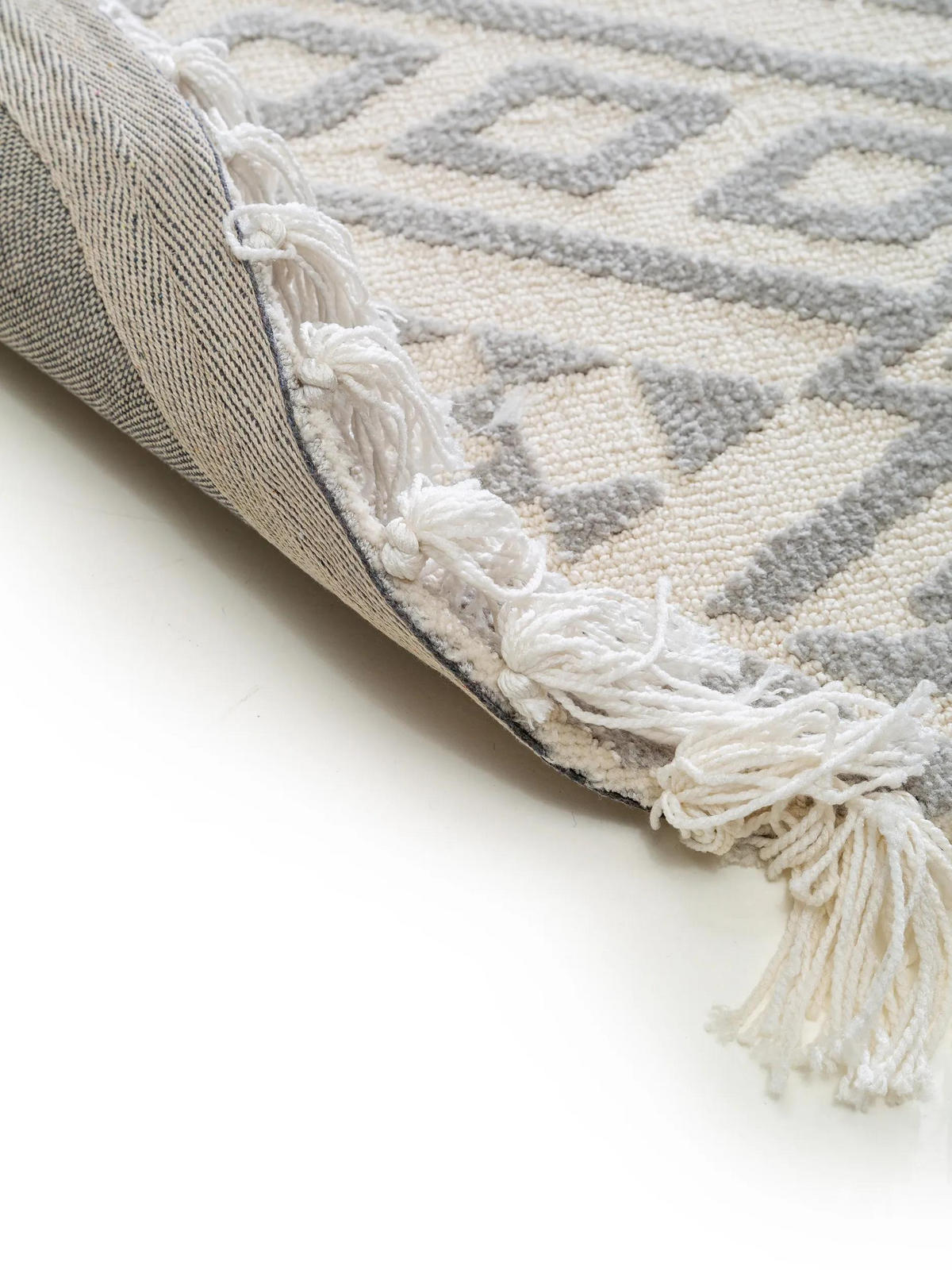 TEPPICH rund Elias Grau ø 150 cm rund - Grau, Textil (150/150cm) - benuta Nest